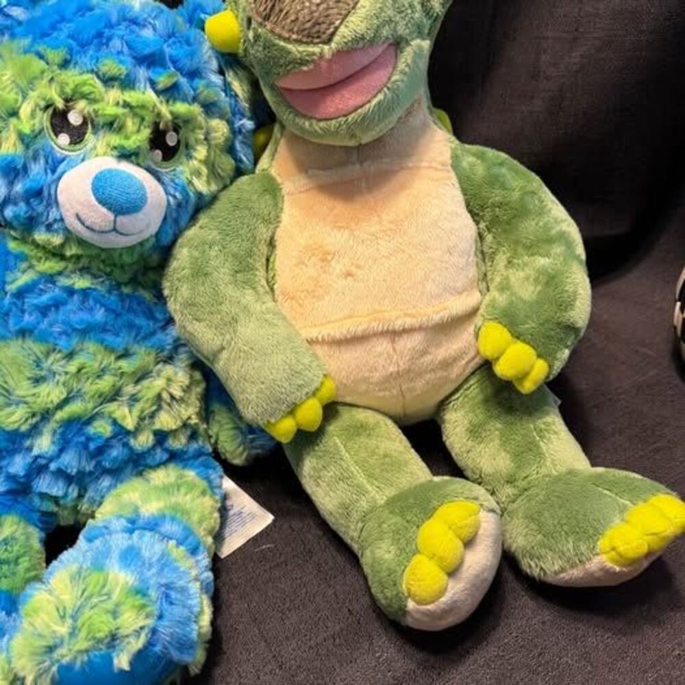 2 Build a Bear Plush Rabbit and Dinosaur